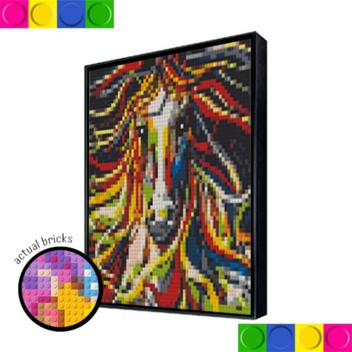 Colorful Horse 51.2 x 51.2cm2x2 Boards - Image 5