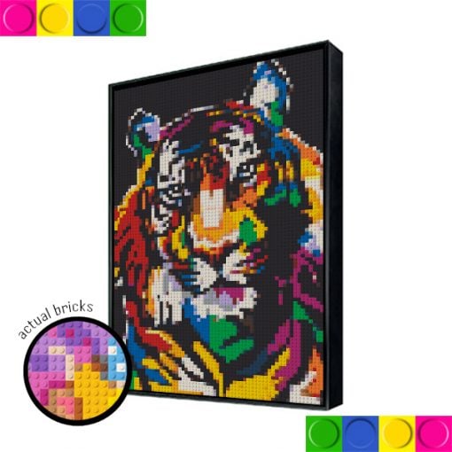 Colorful Tiger 51.2 x 76.8cm