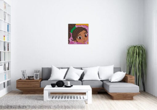 Girl 40 x 40cm - Image 4